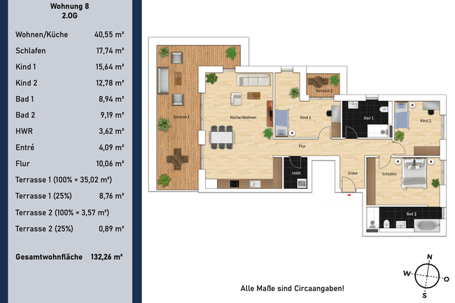 Grundriss WE 8