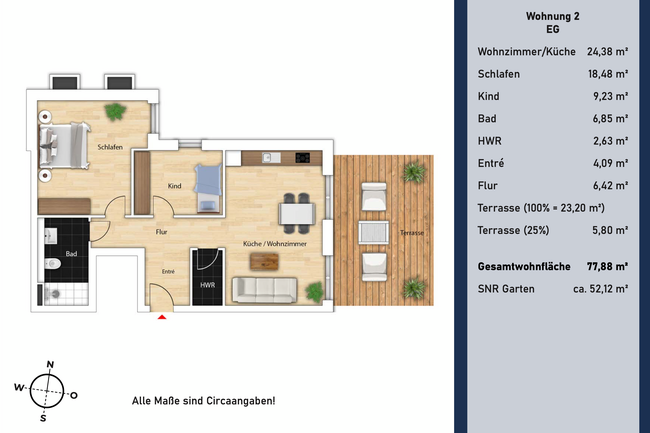 Grundriss WE 2